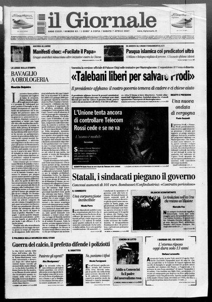 Il giornale : quotidiano del mattino